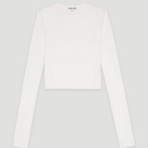 Cotton Citizen Classic White Long Sleeve Top
